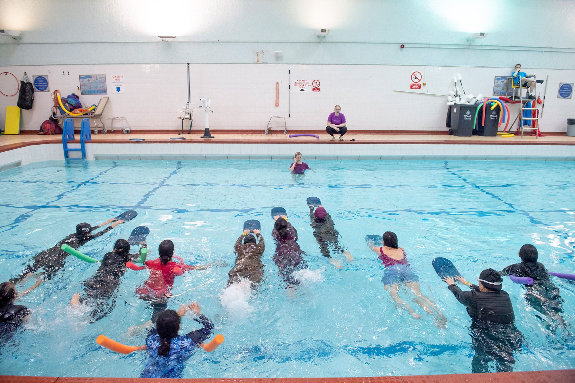 A swim class